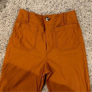 Anthropologie COLETTE CROPPED WIDE-LEG PANTS BY MAEVE; Size 28/6